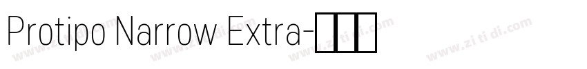 Protipo Narrow Extra字体转换